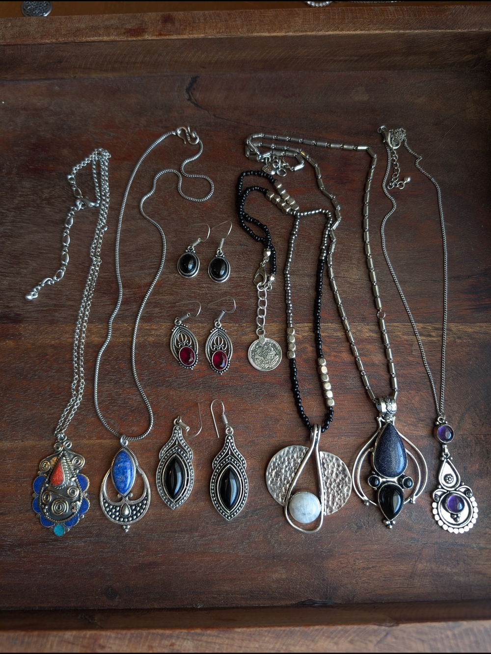 Vintage Silver Jewelry Lot | Gothic, Mystical, Ethnic Bundle | Unique Pieces